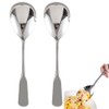Chenshuo Wide Handle Serving Spoon,304 Stainless Steel Buffet Serving Spoon,Large