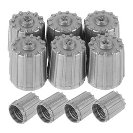 Tapones para Válvulas De Neumáticos De Coche Tapas De Válvula para Neumáticos De Bicicleta Y Motocicleta Plástico con Anillo De Sellado 10 Piezas