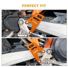 NICECNC Heel Guards Cover Compatible with 690 Enduro 2008, Heel Guard Luggage Rack Compatible with Husqvarna 701 Enduro 2016-2021, See Fitments, Orange