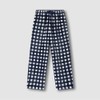 JAJU [JAJU/자주] 여 극세사 패턴 파자마 팬츠_라이트 네이비 [JAJU] Women's