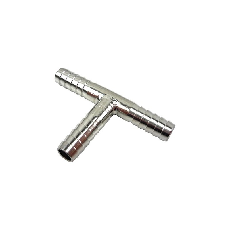 1/4" Stainless Steel Tee Barb 3 Way Co2 Splitter T