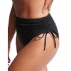 CRZ YOGA Womens High Waisted Bikini Bottoms Adjustable Ruched Side