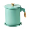 Bacon Grease Container with Strainer, 1.4L Oil Strainer Pot Iron