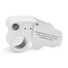 iKKEGOL 30x 60x Dual Lens Jewelers Eye Loupe Illuminated LED