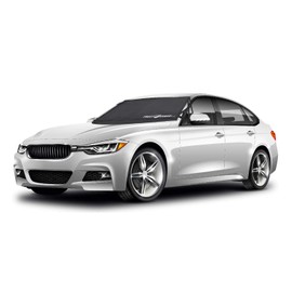 FrostGuard Pro - Premium Winter Windshield Cover for Snow, Frost and Ice – cold weather protection for your vehicle, Standard - Black