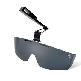 ARCWOLF Polarized Sunglasses, For Hats, Clip-on Sunglasses, Flip-up, Overglasses, Cap Shader, Polarized Sunglasses for Hats, gray