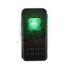 20A 12V Rocker Switch Momentary/Off Green LED Backlit - UTV,