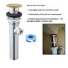 Artiwell Sink Pop-Up Drain Stopper Assembly with Lift Rod and