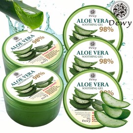 Dewy Real Moisturizing Aloe Vera Soothing Gel 98% 300g x 5 / 듀이 Dewy 리얼촉촉 알로에베라 수딩젤98% 300gX5개