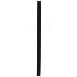 LEO's - 100 x Spine Bars Black DIN A4 (297 mm) FH 3-4 mm for approx. 30 Sheets - Clamp Rail for Binding Unpunched Paper Documents and Sheet Collections - Clamp Strip Made of Hard PVC