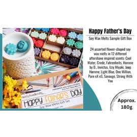 HAPPY FATHER'S DAY Sample Soy Wax Melts Set (approx. 180g) / Crede Savauge One Million Invictus Jøøp Hømme Cool Water Pure eX eS Strong With You and more