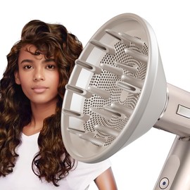 Kodahome Diffuser Attachment for Shark FlexStyle HD430 Hair Dryers, Curl-Defining Blow Dryer Diffuser Accessory as Shark Flex Style Tool for Curly Wavy Coily Hair Defuzzer (Beige)