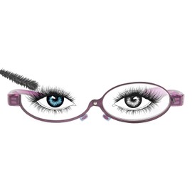 SODQW Makeup Reading Glasses for Women One Eye Rotating Magnifying Make Up Eyeglasse Cosmetic Readers