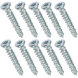 AERZETIX - C48379 - Set of 10 Screw Anchors Concrete Screws Anchor Screws Direct for Concrete Diameter 7.5 x 52 mm Countersunk Head Conical - with Imprint Star T30 - Direct Attachment without Dowels