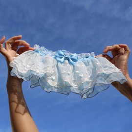 Your Grace Lace Bandana - Size: X-large, Color: Baby blue