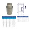 AF Hydro Stainless Steel SS316 Low Pressure Spring Check Valve,