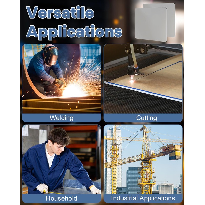 AOKLIT 12 x 12 Steel Plate 1/8, 2 Pcs Sheet