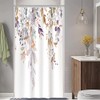 Ruelvth Small Stall Shower Curtain, Purple Eucalyptus Shower Curtain for