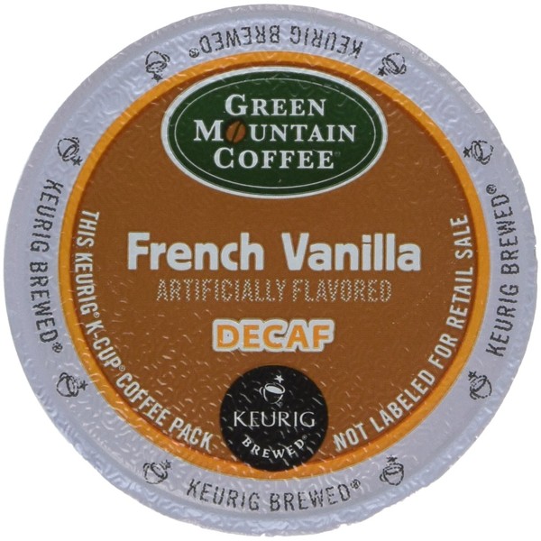 Green Mountain Coffee, French Vanilla Decaf, Single-Serve Keurig K-Cup Pods,
