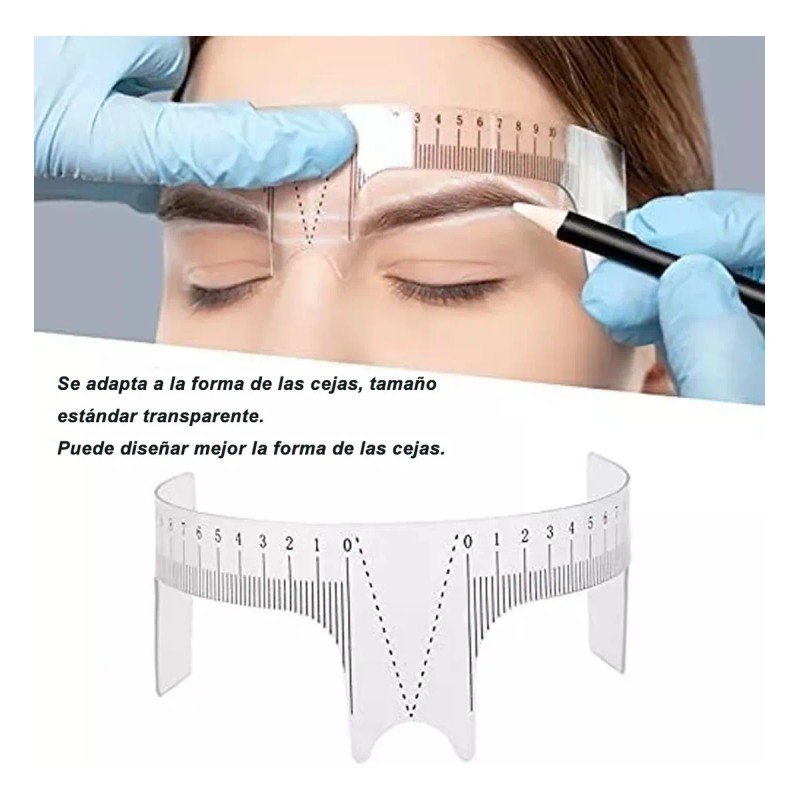 Regla Microblading De Flexible Adhesiva Para Cejas 100piezas