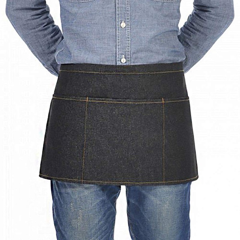CHENGZI Unisex Denim Waist Apron Short Apron Stylish and Durable