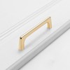 ZONADAH Set of 4 Cabinet Gold Plated Slim Handles, Hole