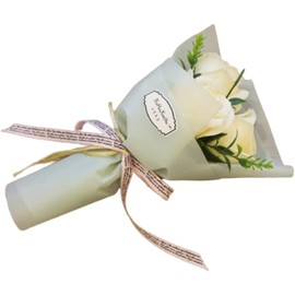 ZhangyiHot 3 Heads Yellow Rose Bouquet Flower Petals Valentine Day Gifts for Women Mom Wife Best Friend Girlfriend Her, Birthday Christmas Valentine's Day from Daughter(ZS331)