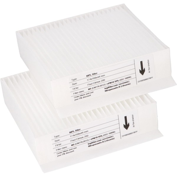 Logifilter Filter Set Compatible with Paul Climos 200 (F) -