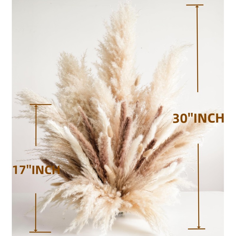 Decorative Tall Pampas Grass for Floor Vase – Premium Large