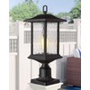 Beionxii Dusk to Dawn Outdoor Post Lights, 21inch Large Exterior