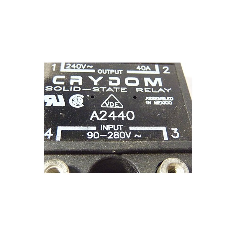 CRYDOM A2440 24-280 VAC Load Voltage, 40 AMP, 90-280 VAC