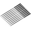 Sourcingmap 10Pcs Second Cut Steel Round Needle File with Plastic