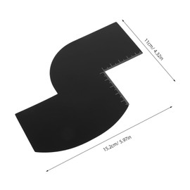 TOVINANNA Enhancement Hairline Shaping Card with Measurement Indicators for Precision Beard and Hair Design Barber Tool for Home and