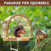 Window Squirrel Feeder, Large Squirrel Feeder for Outside,Funny Squirrel House