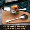Keyoxy 6 Piece Stainless Steel Serving Spoon Set - 3
