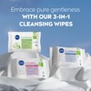 NIVEA Aloe Vera Cleansing Wipes (25 Sheets), Plant-Based Makeup Remover
