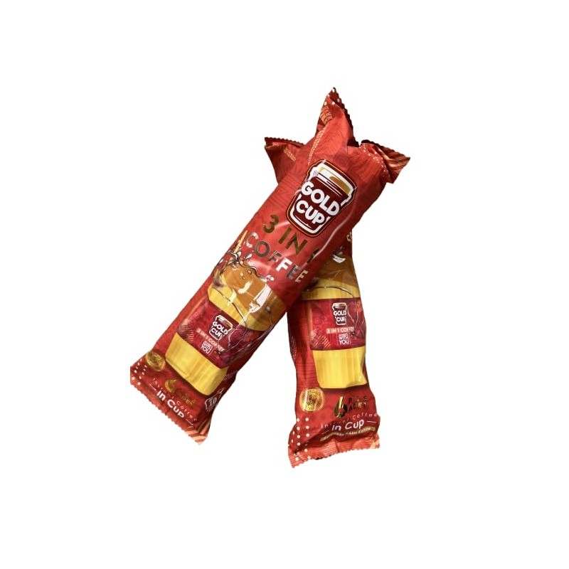 Gold Cup 3 in 1 Instant Coffee, Strong Flavor, Quick
