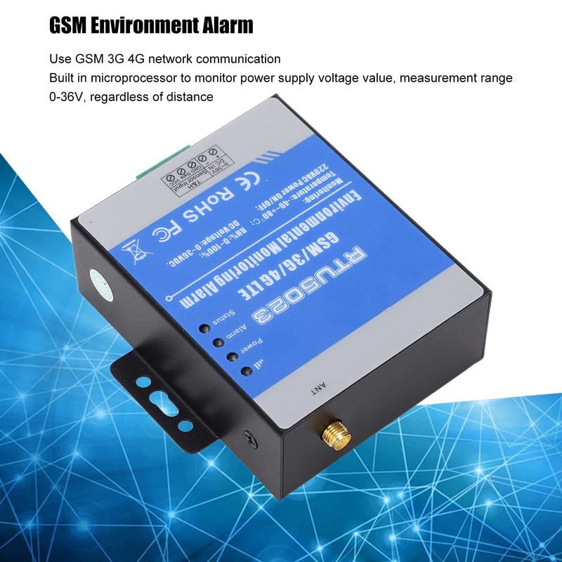 RTU5023 GSM 3G 4G LTE Environment Alarm 0‑36V Temperature Humidity