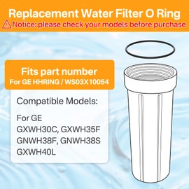 5 Pack O Ring Replacement for GE HHRING / WS03X10054 Compatible with GXWH30C GXWH35F GNWH38F GNWH38S GXWH40L WS03X10039, FXHSC, FXHTC Water Filters O Ring Gasket Seal
