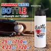 Hushee 12 Pcs Baseball Water Bottles Bulk 25 oz Aluminum