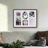 12x16 Collage Picture Frame, 6 Photos Display, Walnut Wood