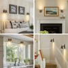 Bronze Small Wall Sconce Hardwired Set of 2 - Vintage