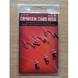 ESP Cryogen Chod Rig With Bait Screw Barbed OR Barbless: Barbed 6