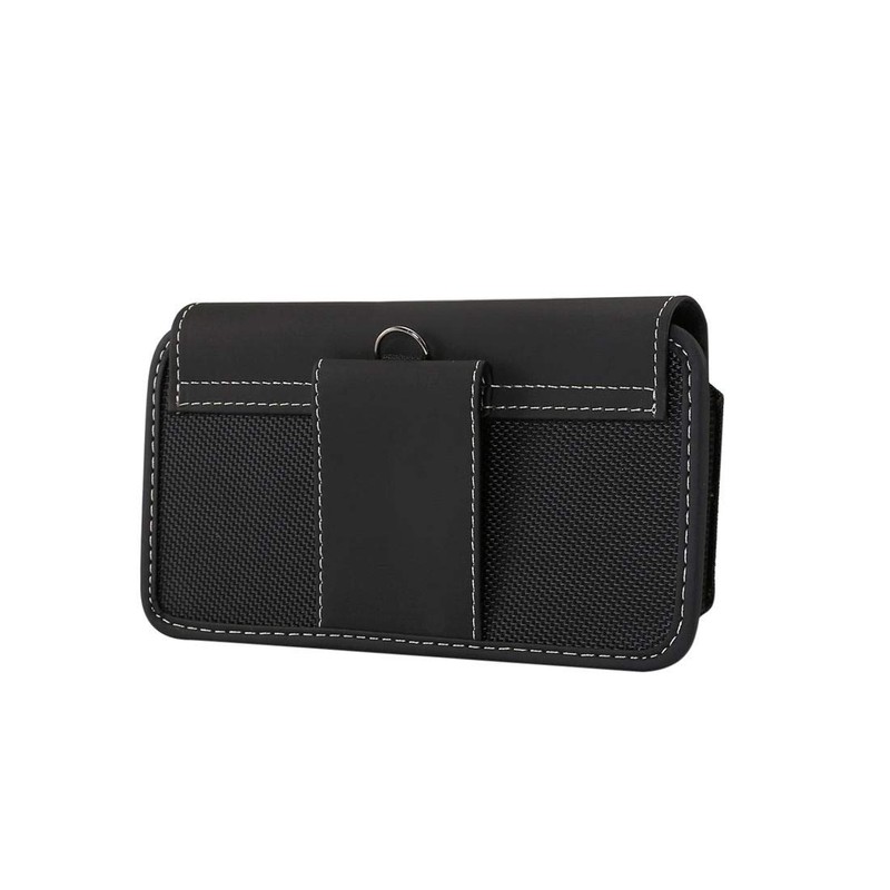 DFV mobile - Belt Case Cover Horizontal Leather & Nylon
