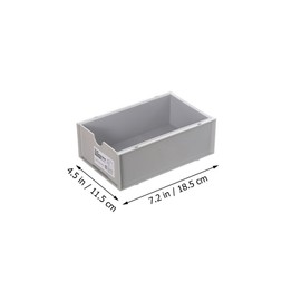 FOMIYES 2pcs Stackable Storage Drawer Box for Desktop Office Home Tidy Stationery Organizer Space-saving Storage Case