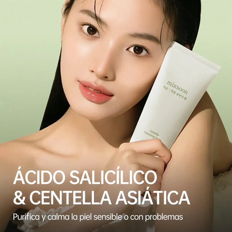 Mixsoon Kit Doble Limpieza Centella Aceite + Espuma 2 Pzs