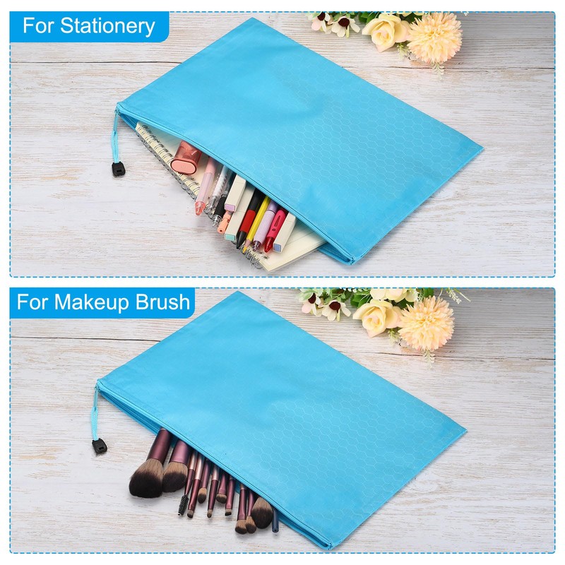 PATIKIL Waterproof Zipper File Bags, 10 Pack A4 Document Holders
