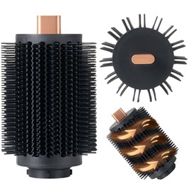 Upgraded Large Round Volumizing Brush Attachment Compatible with Dyson Airwrap HS01 HS05 HS08, 3.3-Inch Round Brush Accessories for Big Curls, Fast Drying & Fluffy Hair Styling (Gold)