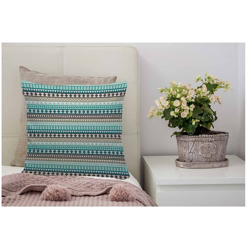 WONDERTIFY Tribal Aztec Cushion Cover White Hipster Decorative Throw Pillow