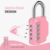Puroma 1 Pack Combination Lock for Locker 4 Digit Outdoor